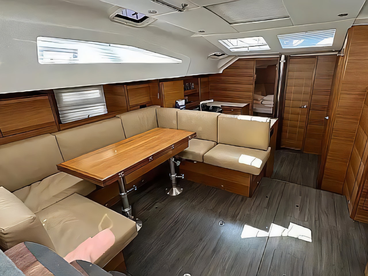 Layout of Elan Impression 50.1 sail boat with 5 cabins Croatia yacht charter