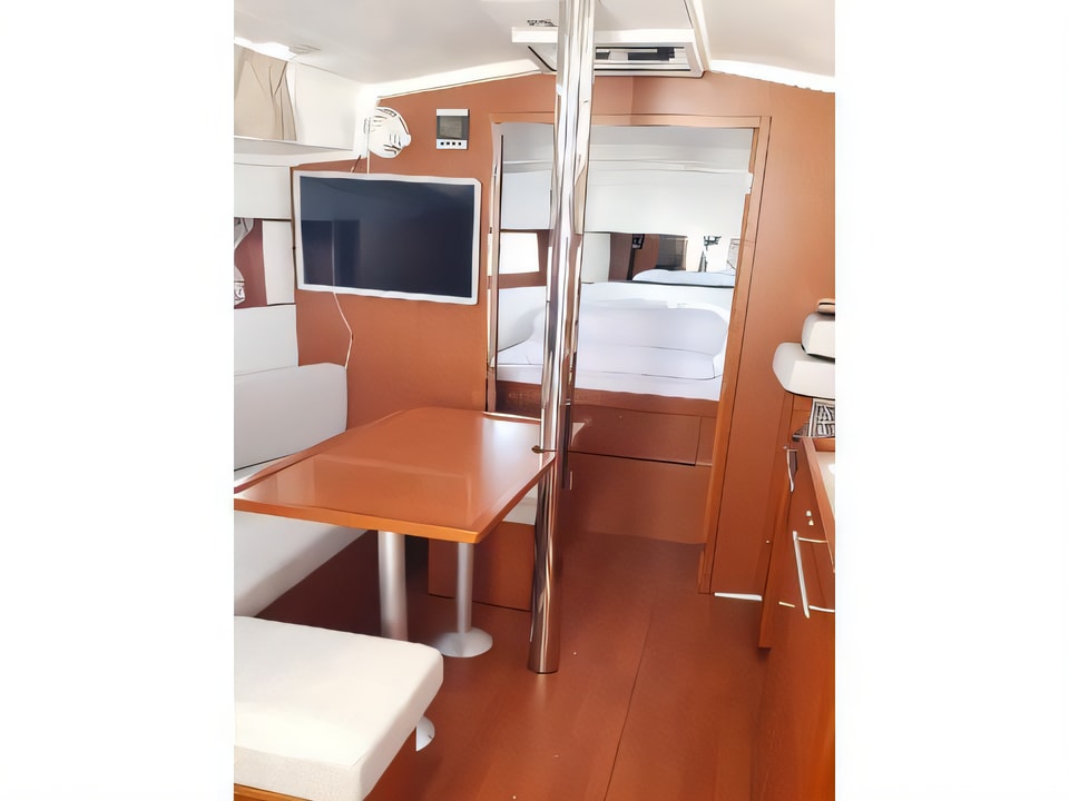 Interior of Oceanis 38.1 sail boat with 3 cabins Croatia yacht charter