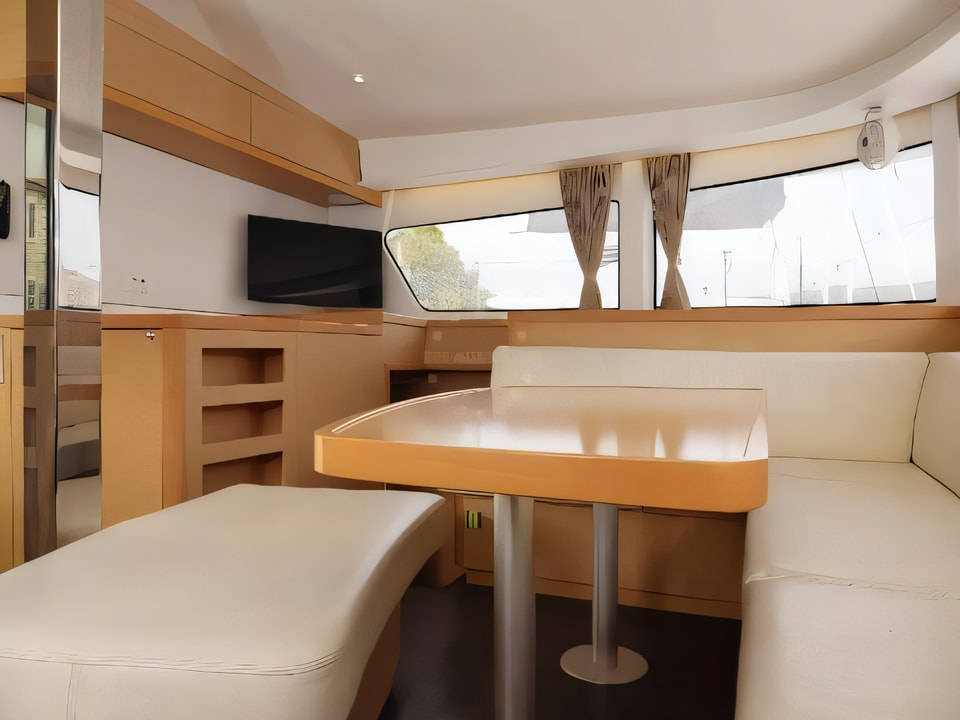 Interior of Lagoon 42 catamaran with 5 cabins Croatia yacht charter