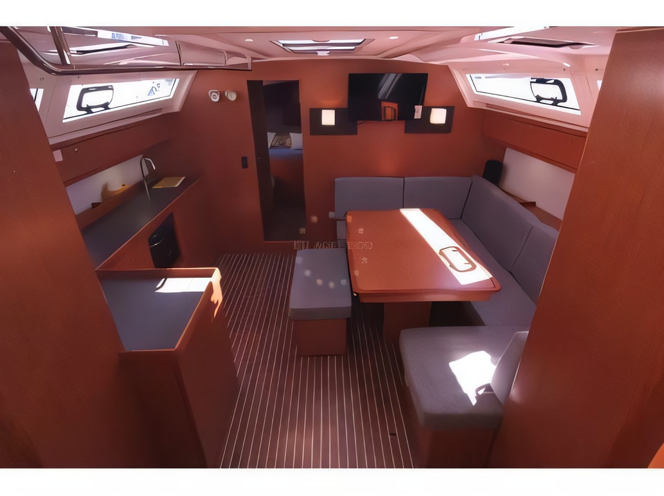 Interior of Bavaria Cruiser 46 sail boat with 4 cabins Croatia yacht charter