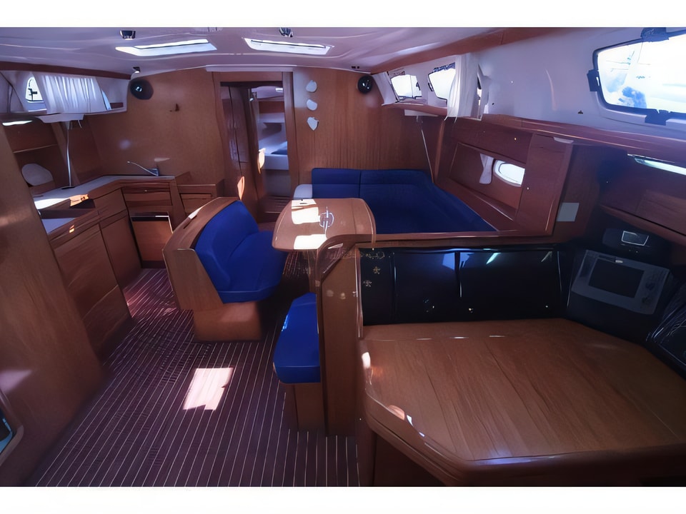 Interior of Bavaria 46 Cruiser sail boat with 4 cabins Croatia yacht charter