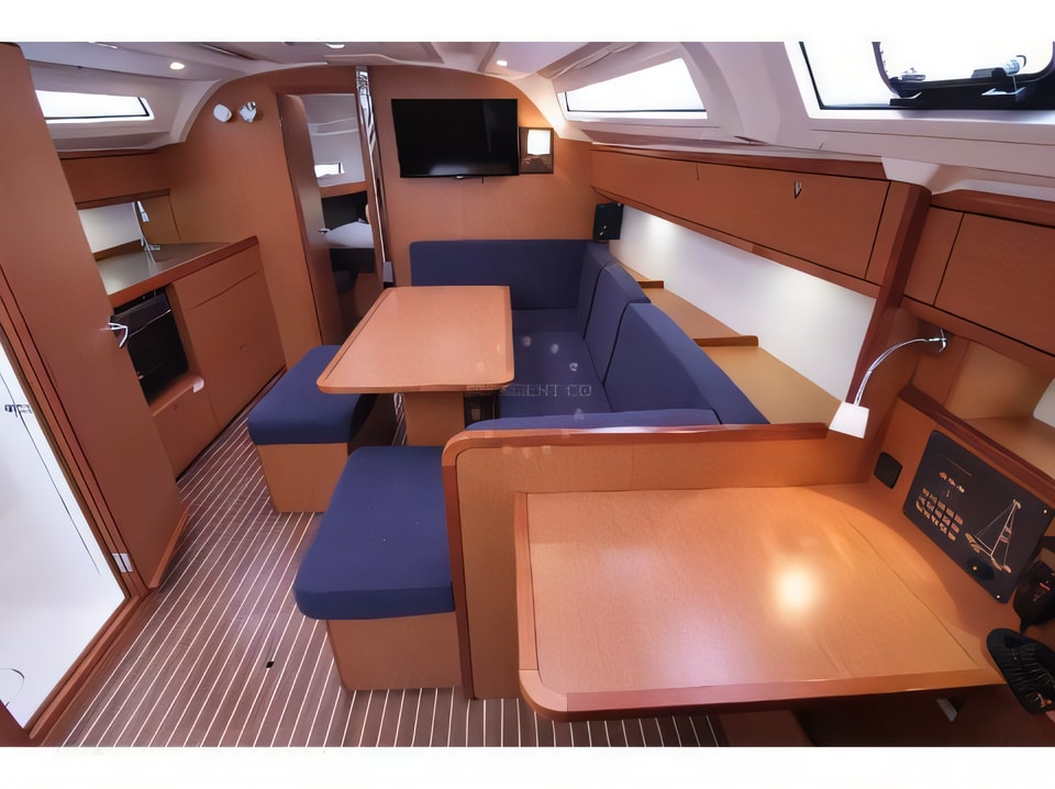 Interior of Bavaria Cruiser 41 sail boat with 3 cabins Croatia yacht charter