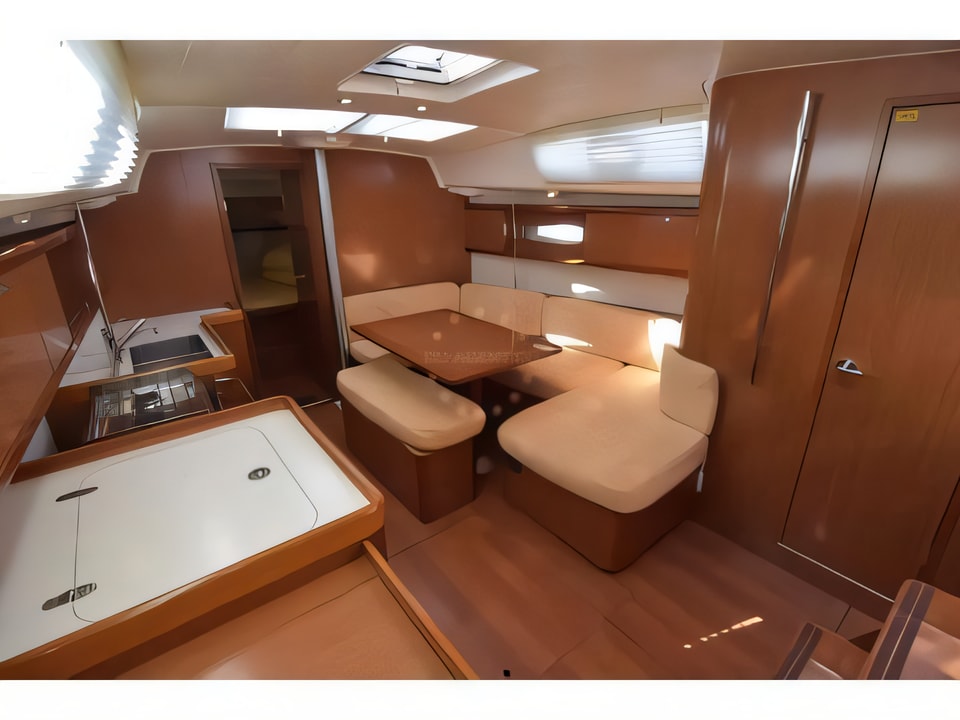 Interior of Beneteau Oceanis 40 sail boat with 3 cabins Croatia yacht charter