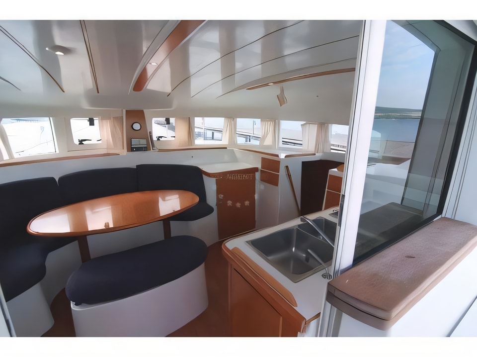 Interior of Lagoon 380 S2 (4+2 cab) catamaran with 6 cabins Croatia yacht charter