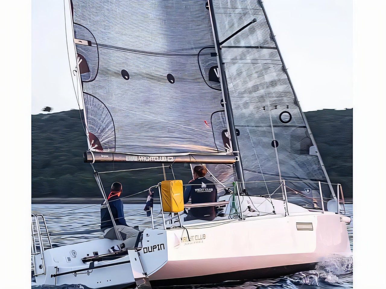 Exterior overview of Seascape 27 sail boat for charter from Sibenik Marina Mandalina in the Sibenik sailing area Croatia