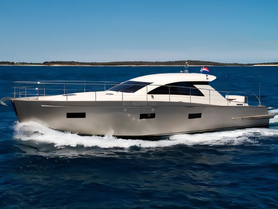 Cyrus 13.8 Hardtop motor yacht for charter from Pula / ACI Marina Pula Istria / Kvarner sailing area Croatia