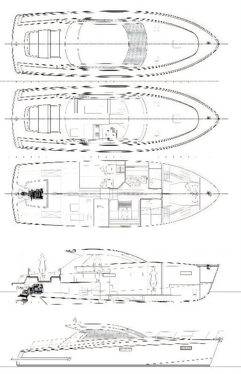 Cyrus 13.8 Hardtop yacht layout 2 cabins Croatia charter