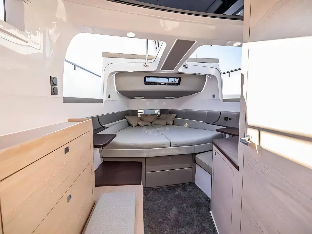 Axopar 45 Cross Top yacht layout 2 cabins Croatia charter