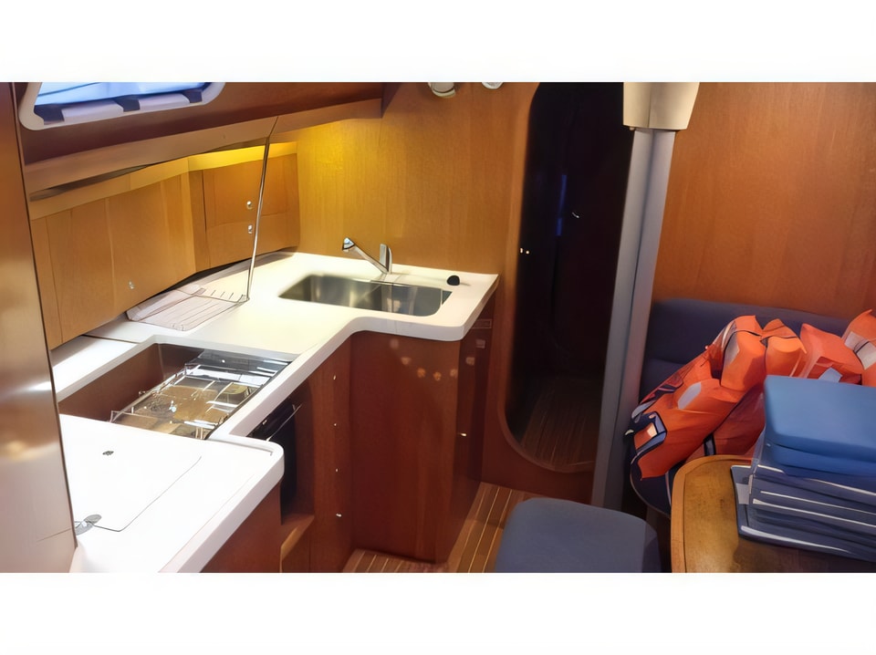 Interior of Salona 45 sail boat with 4 cabins Croatia yacht charter