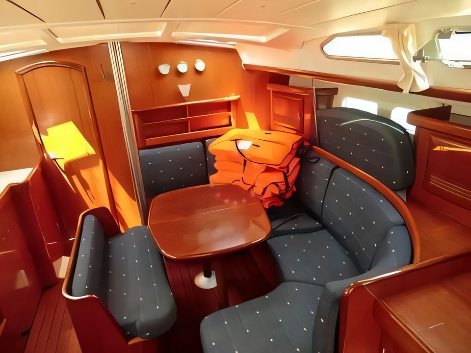 Interior of Oceanis 423 M sail boat with 3 cabins Croatia yacht charter