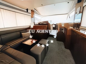 Layout of Elegance 60 Fly motoryacht with 4 cabins Croatia yacht charter
