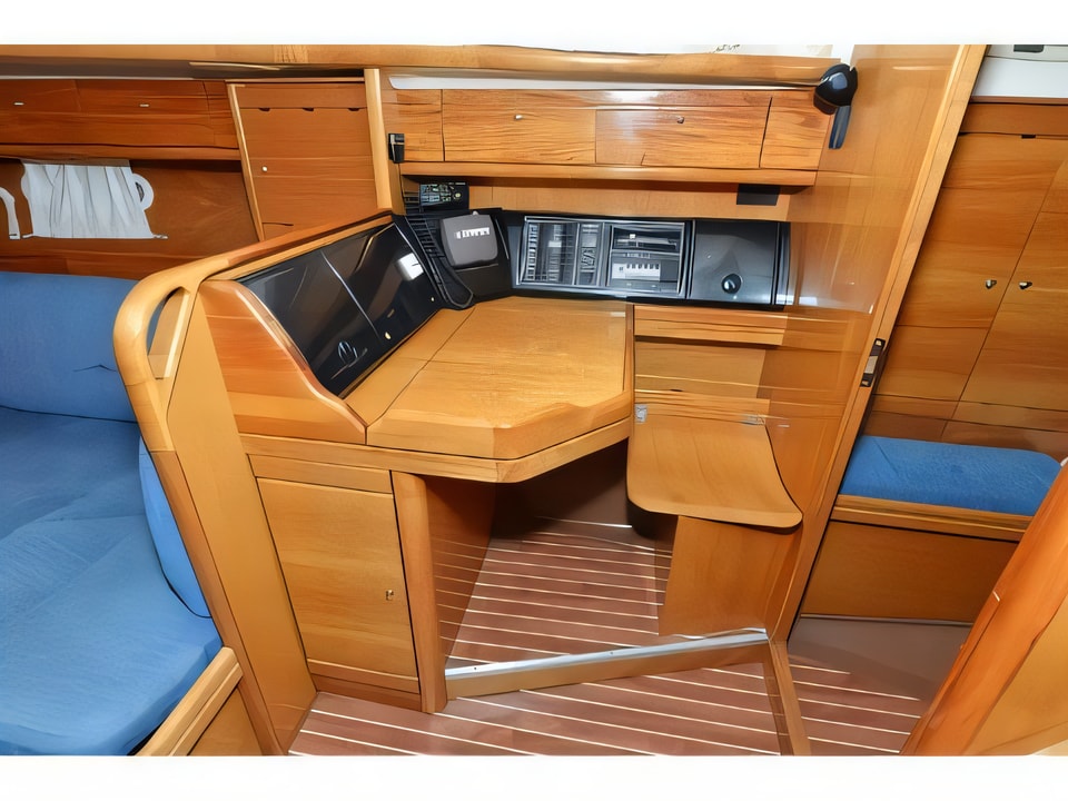 Interior of Bavaria 37 Cruiser sail boat with 3 cabins Croatia yacht charter