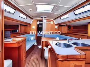 Elan 40 yacht layout 3 cabins Croatia charter