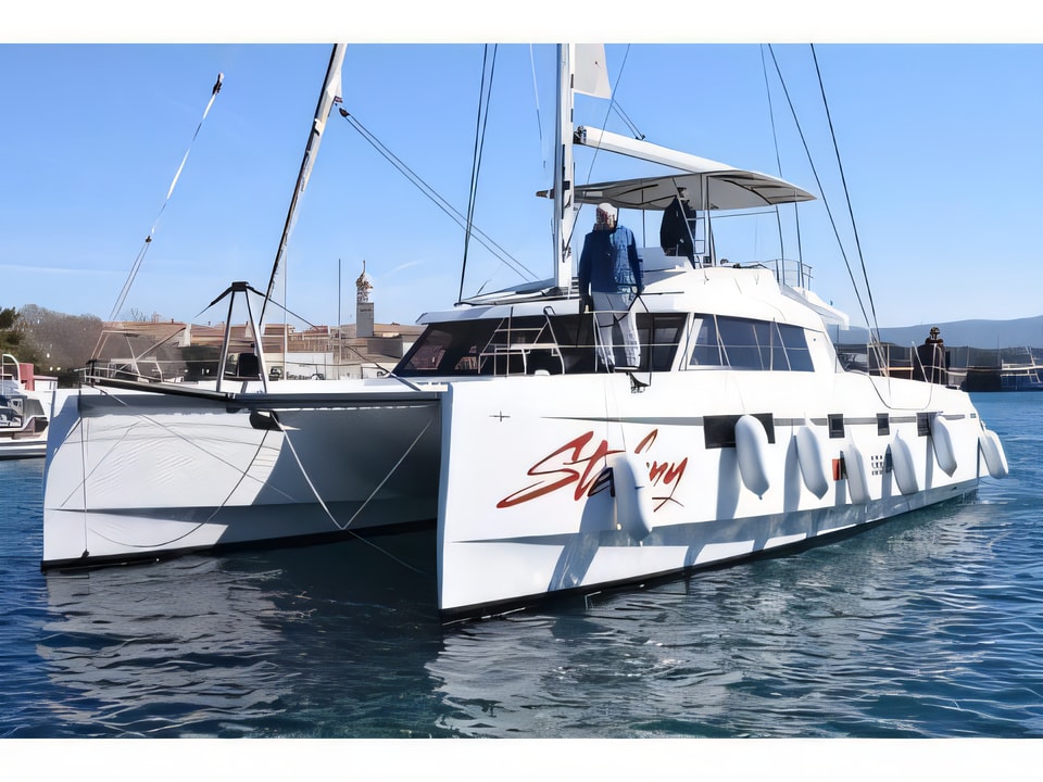 Nautitech 46 Fly catamaran for charter from Punat, Krk / Marina Punat Istria / Kvarner sailing area Croatia