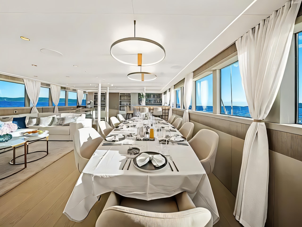 Layout of Luxury Sailing Yacht motorsailer with 6 cabins Croatia yacht charter
