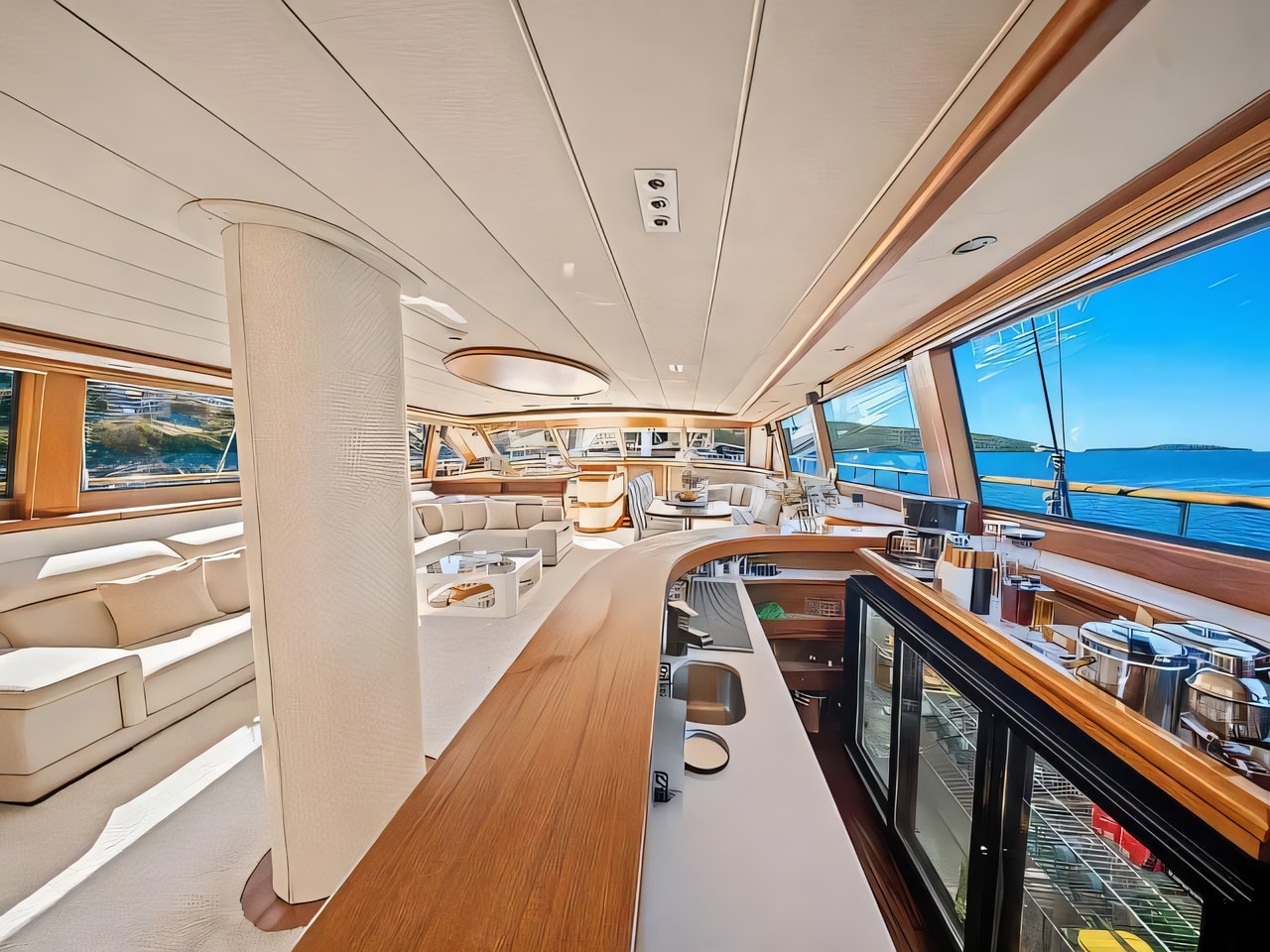 Layout of Luxury Sailing Yacht motorsailer with 5 cabins Croatia yacht charter