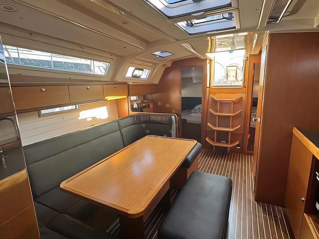 Interior of Bavaria Cruiser 41 sail boat with 3 cabins Croatia yacht charter