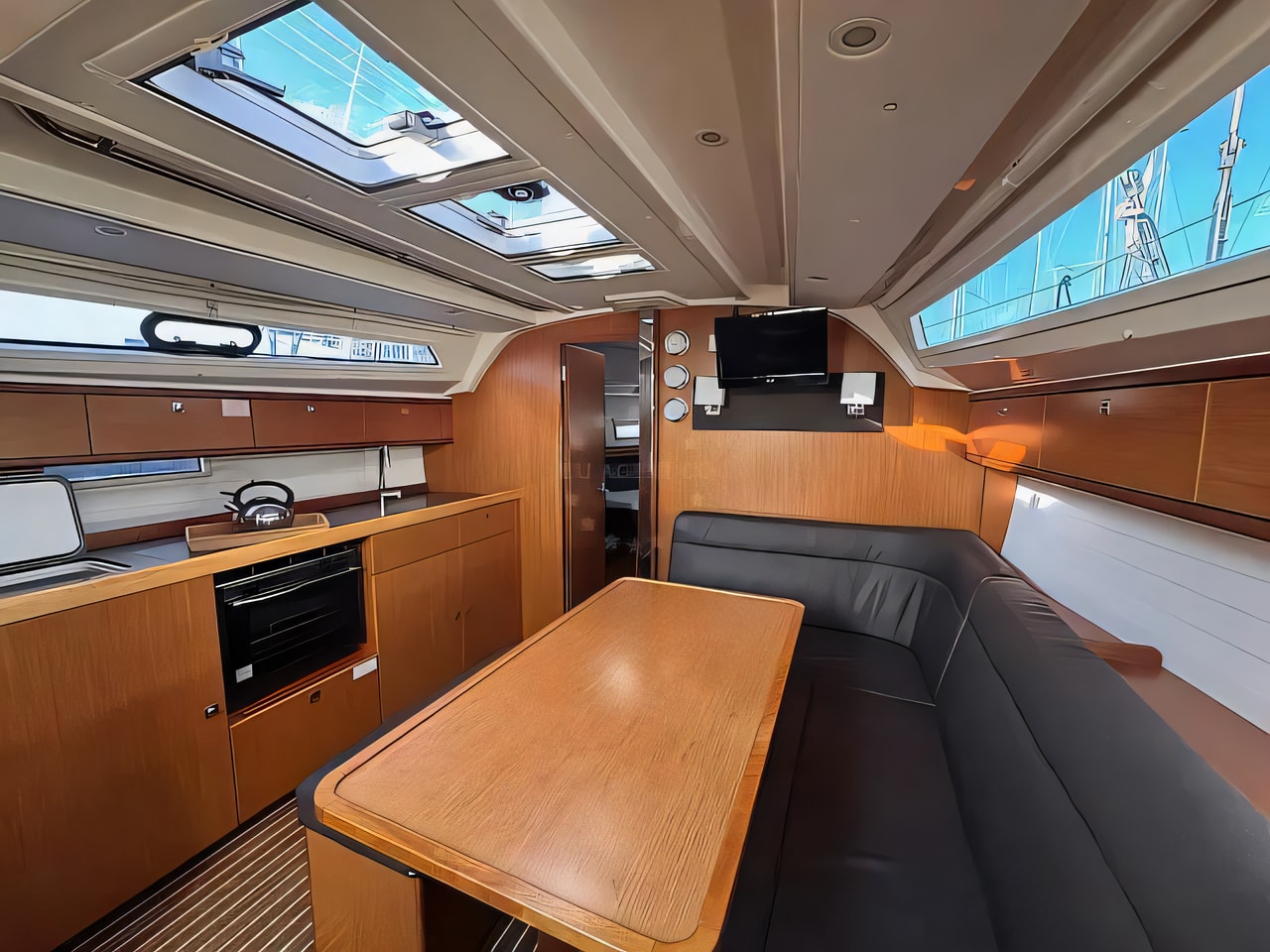 Layout of Bavaria Cruiser 41 sail boat with 3 cabins Croatia yacht charter