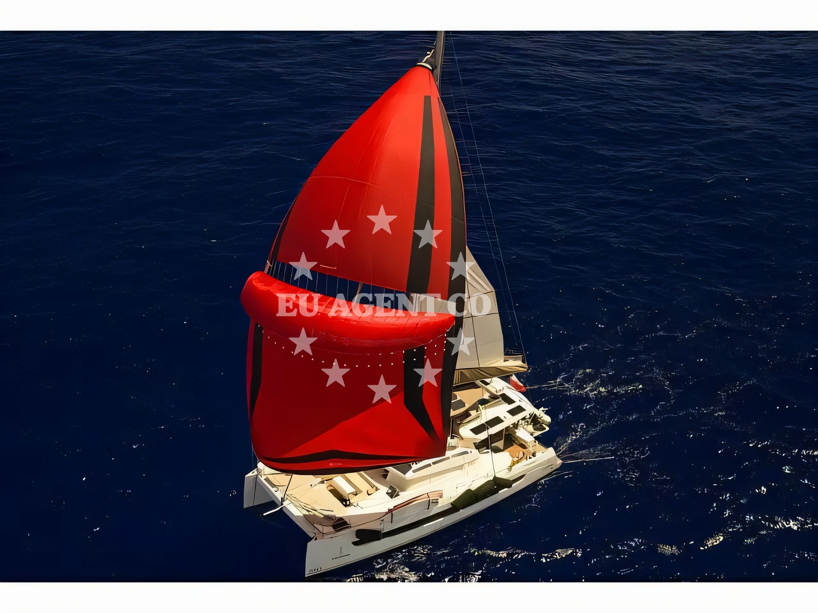 Exterior overview of Bali 5.4 catamaran for charter from Agana Marina in the Split sailing area Croatia