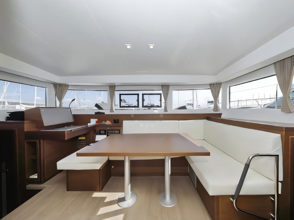 Interior of Lagoon 40 catamaran with 6 cabins Croatia yacht charter