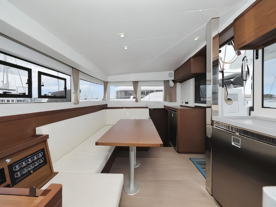 Interior of Lagoon 40 catamaran with 6 cabins Croatia yacht charter