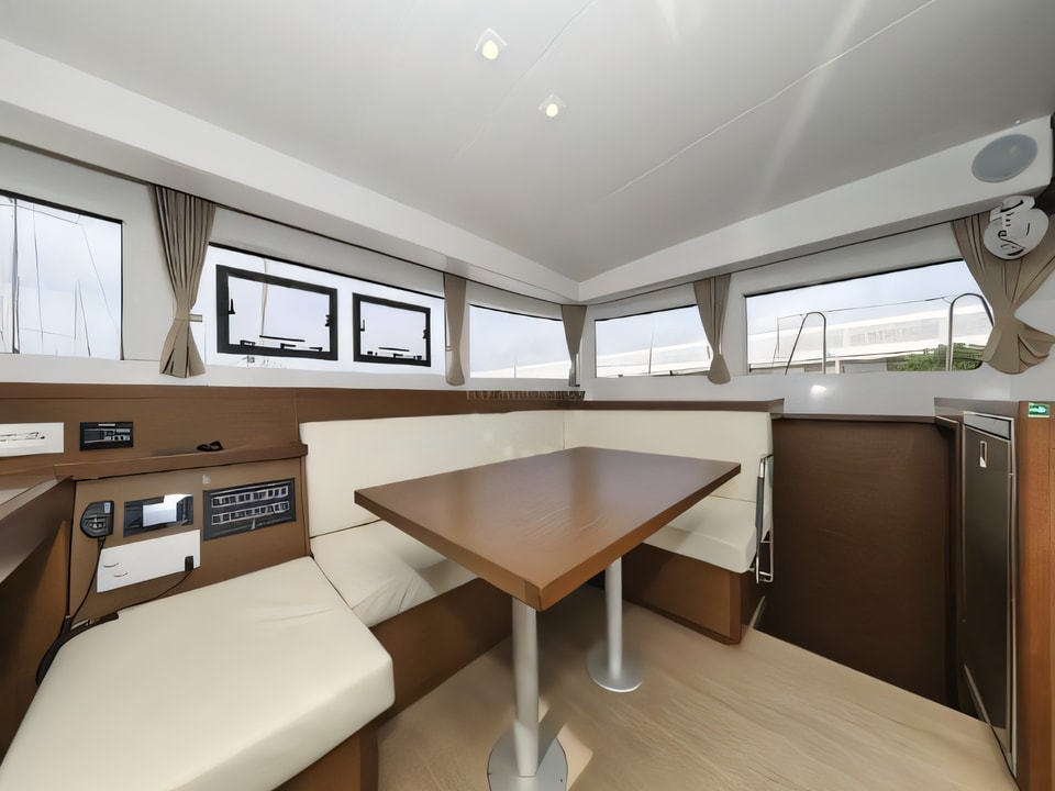 Interior of Lagoon 40 catamaran with 6 cabins Croatia yacht charter