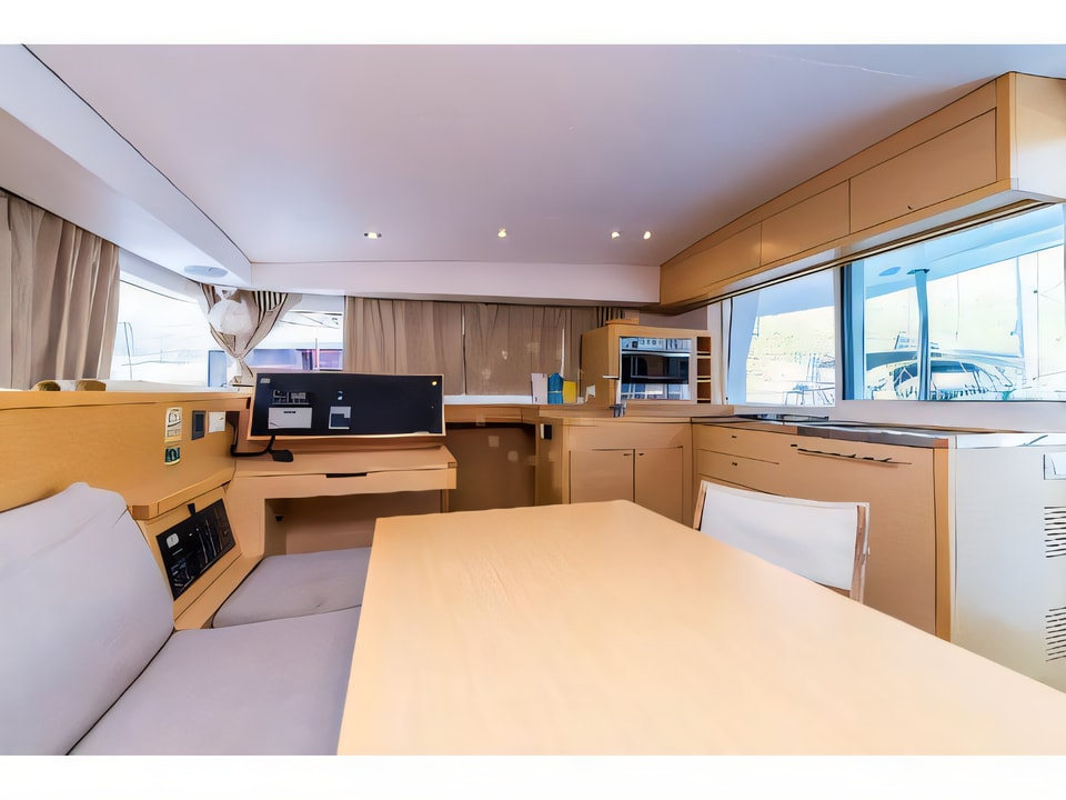 Interior of Lagoon 400 S2 catamaran with 5 cabins Croatia yacht charter