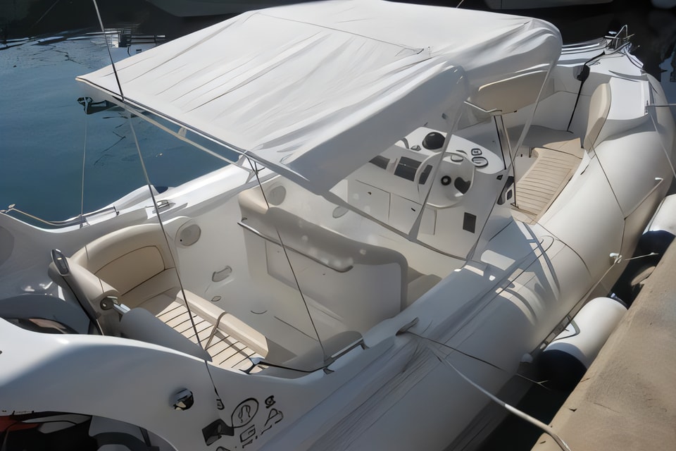 Interior of AGA Marine Spirit 640 motor boat with 0 cabins Croatia yacht charter