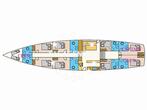 Interior of Gulet gulet or cruiser with 6 cabins Croatia yacht charter