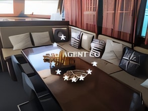 Layout of Gulet gulet or cruiser with 6 cabins Croatia yacht charter