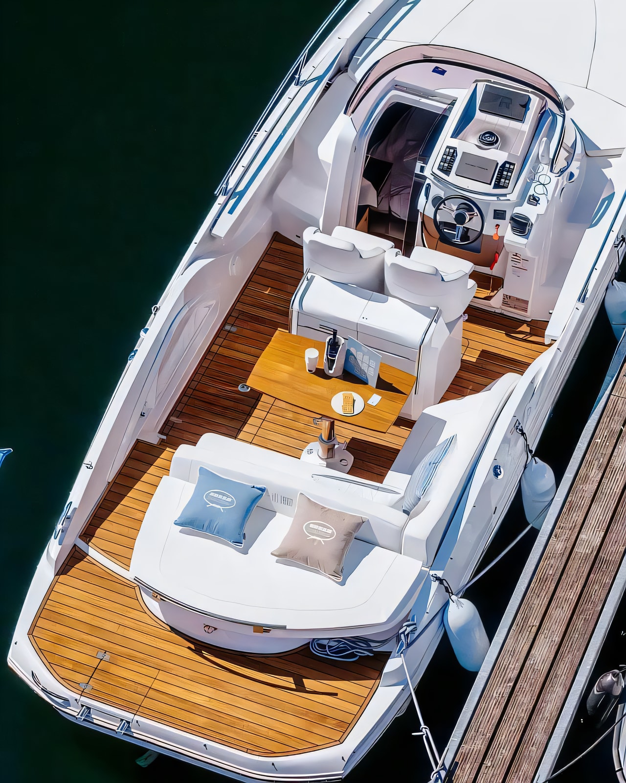 Interior of Sessa KL 27 motor boat with 1 cabins Croatia yacht charter