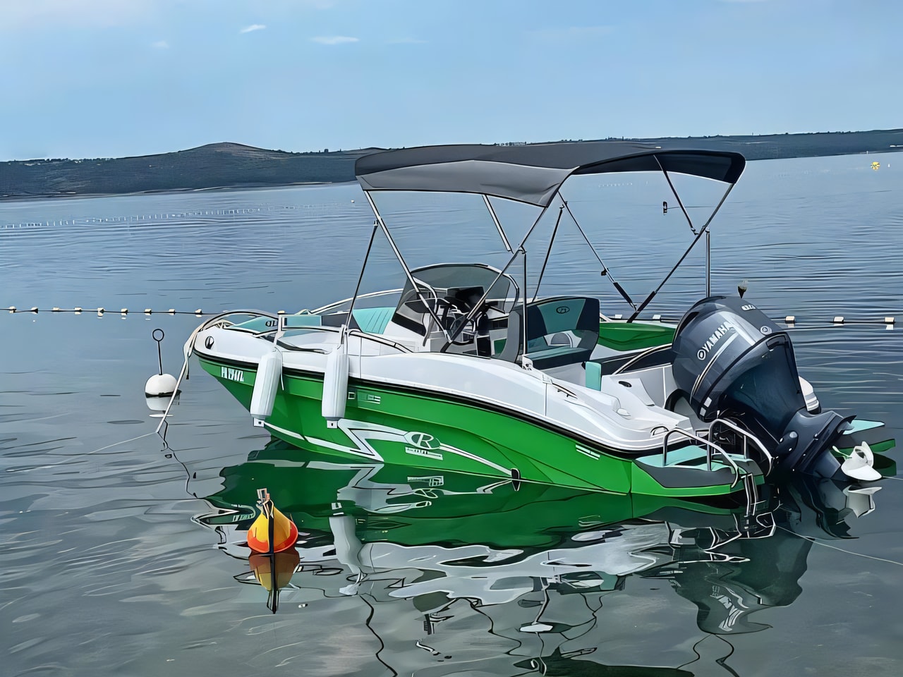 Exterior overview of Rancraft RS Cinque.5 motor boat for charter from Zadar Diklo Port in the Kornati sailing area Croatia