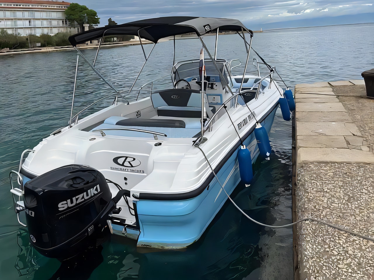 Interior of Rancraft RM21 motor boat with 0 cabins Croatia yacht charter