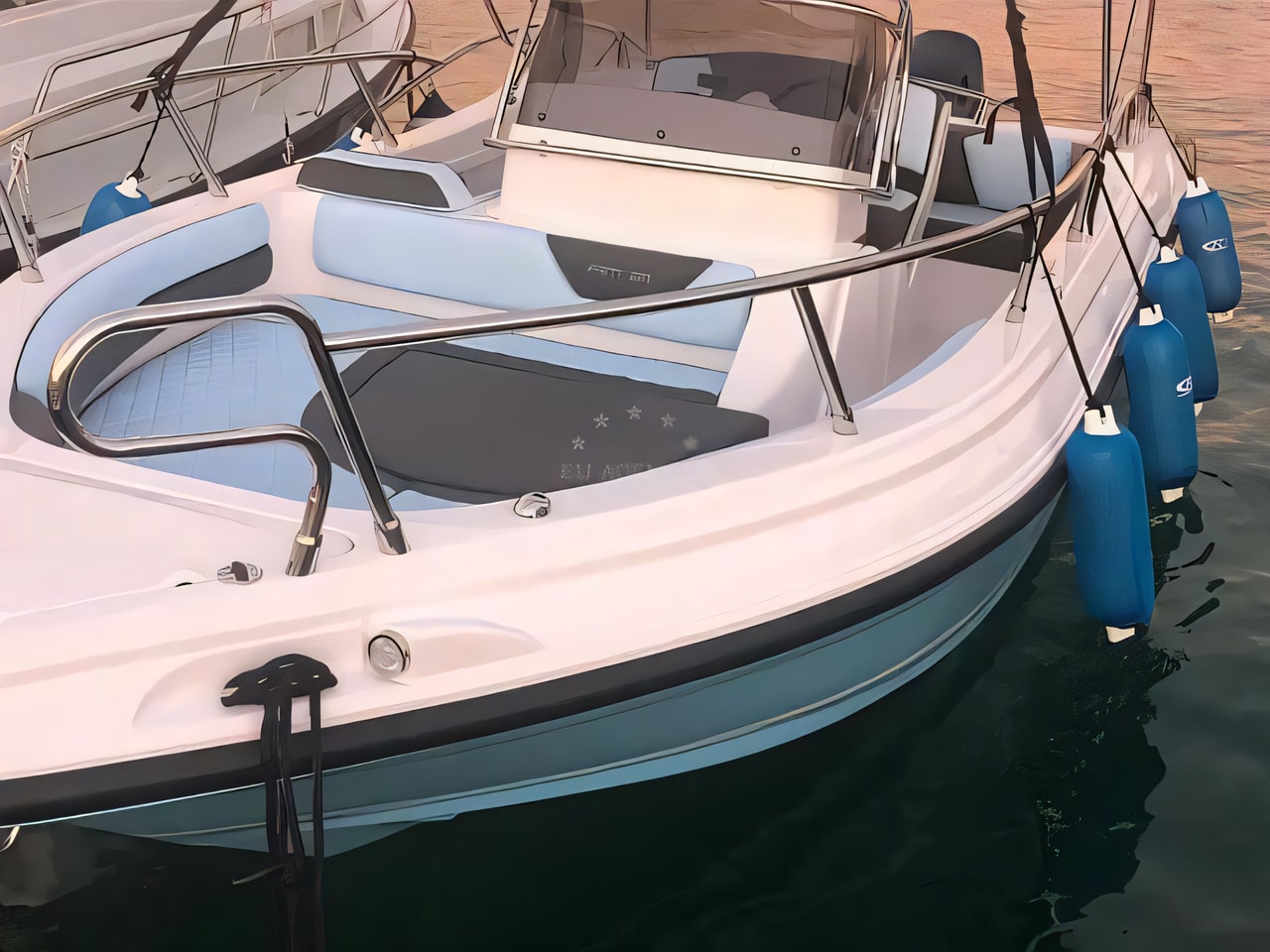 Layout of Rancraft RM21 motor boat with 0 cabins Croatia yacht charter