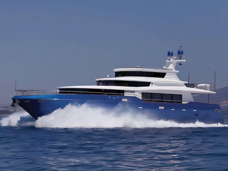 Exterior overview of Johnson 87 motoryacht for charter from Kastela Gomilica Marina in the Sibenik sailing area Croatia