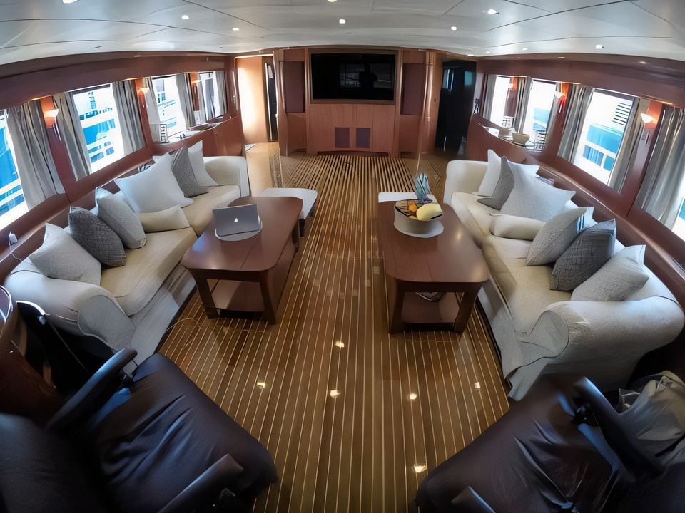 Interior of Johnson 87 motoryacht with 5 cabins Croatia yacht charter
