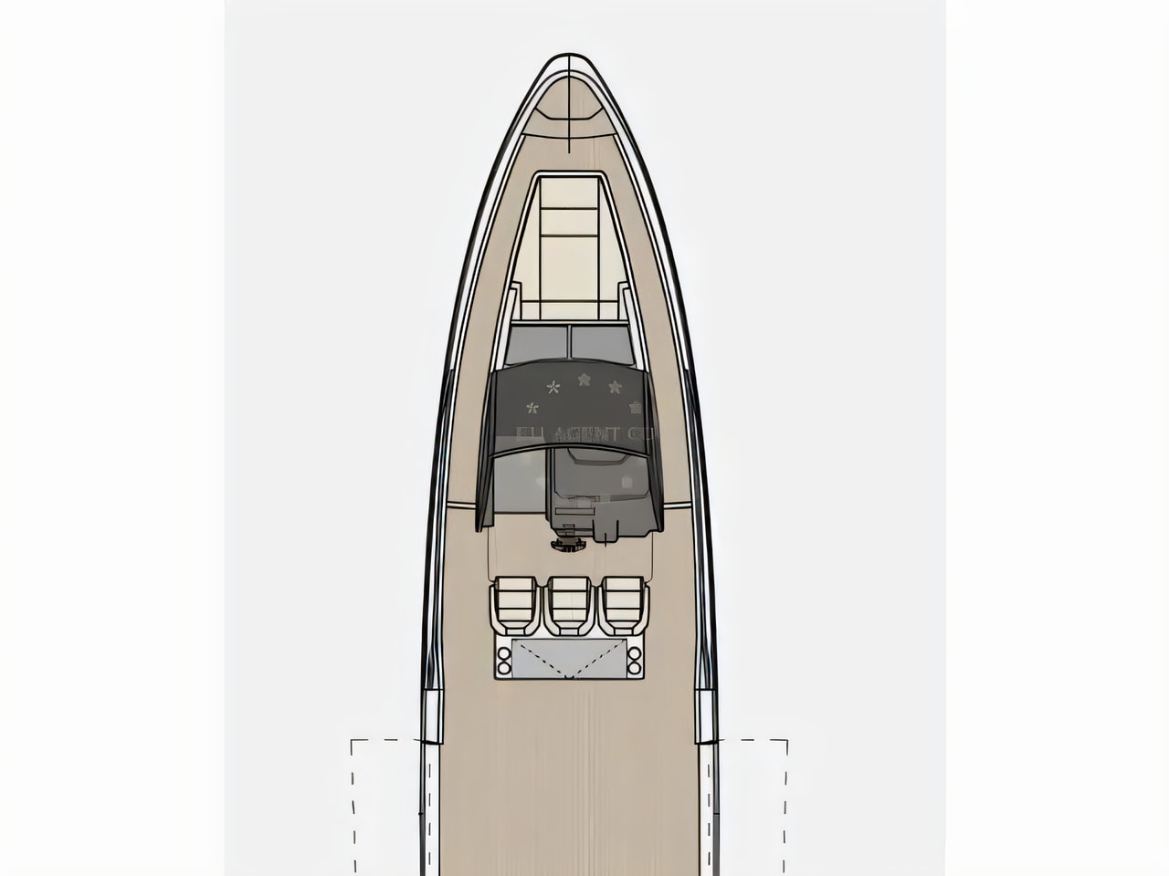 Interior of Saxdor 320 GTO motor boat with 1 cabins Croatia yacht charter
