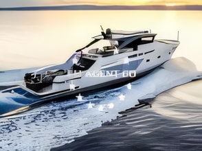 Exterior overview of Bluegame BG74 motoryacht for charter from Zadar Port in the Zadar sailing area Croatia