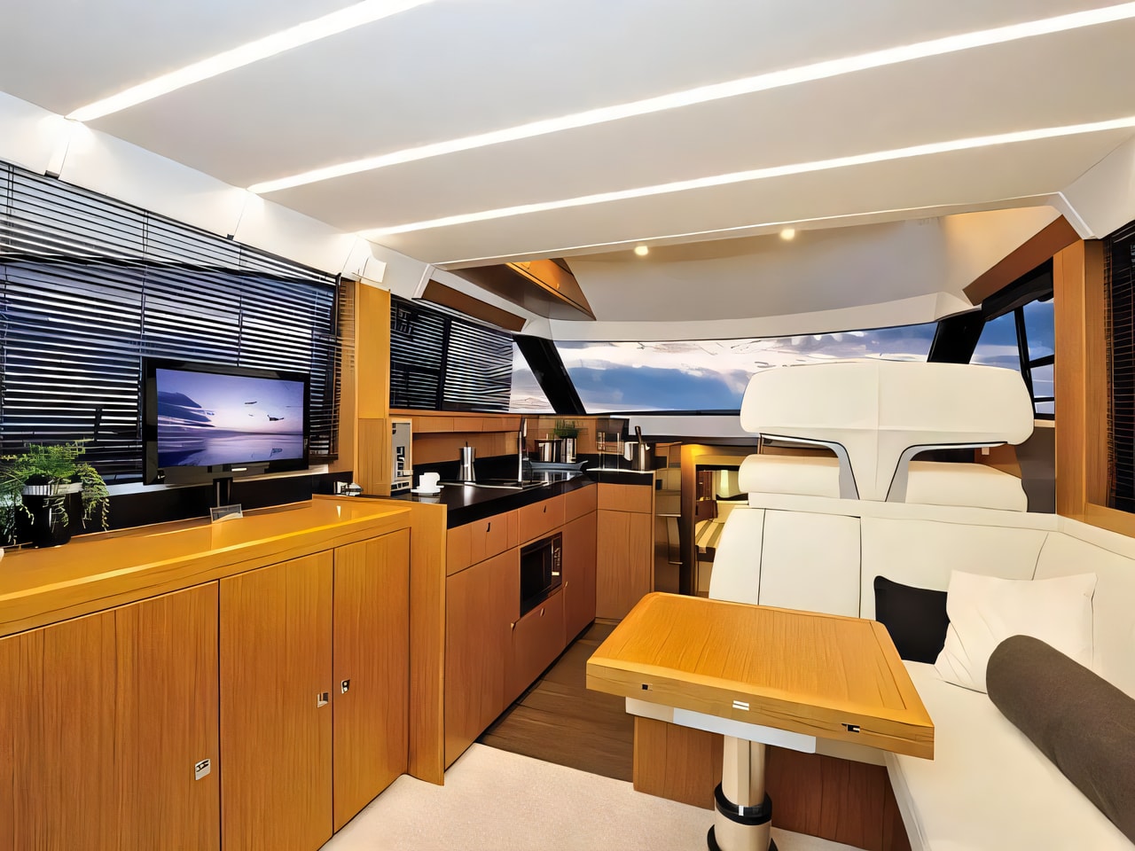 Bavaria Virtess 420 Fly yacht layout 3 cabins Croatia charter
