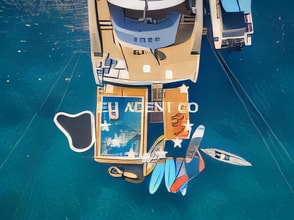 Interior of ICY 55 motoryacht with 1 cabins Croatia yacht charter