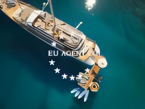 Interior of Luxury motor sailer motorsailer with 6 cabins Croatia yacht charter