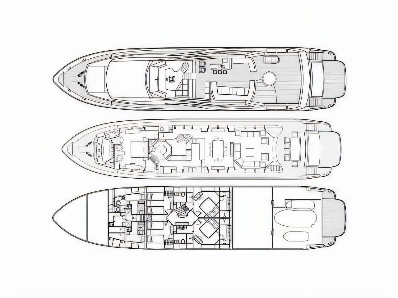 Interior of Sunseeker Yacht 34M motoryacht with 5 cabins Croatia yacht charter