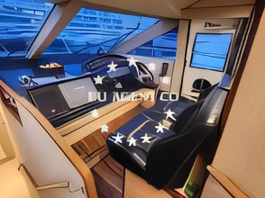 Interior of Princess 62 motoryacht with 4 cabins Croatia yacht charter