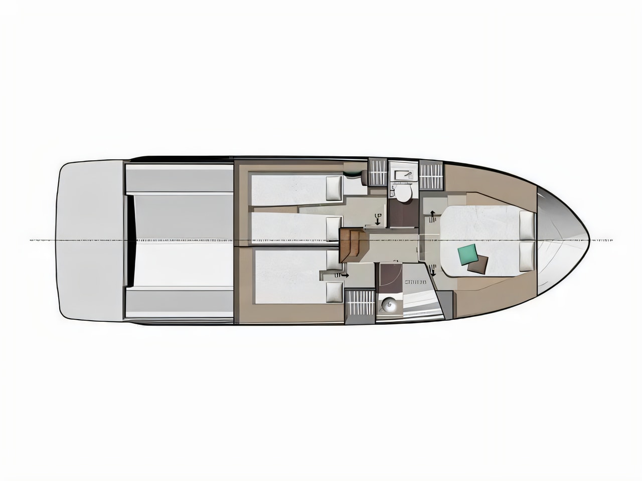 Jeanneau NC 37 motor boat for charter in Makarska / Lucica Makarska