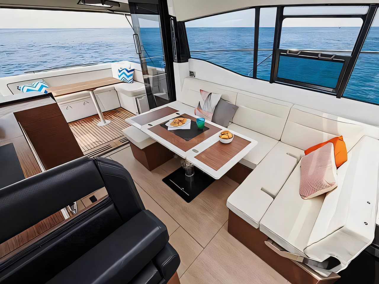 Jeanneau NC 37 yacht layout 3 cabins Croatia charter