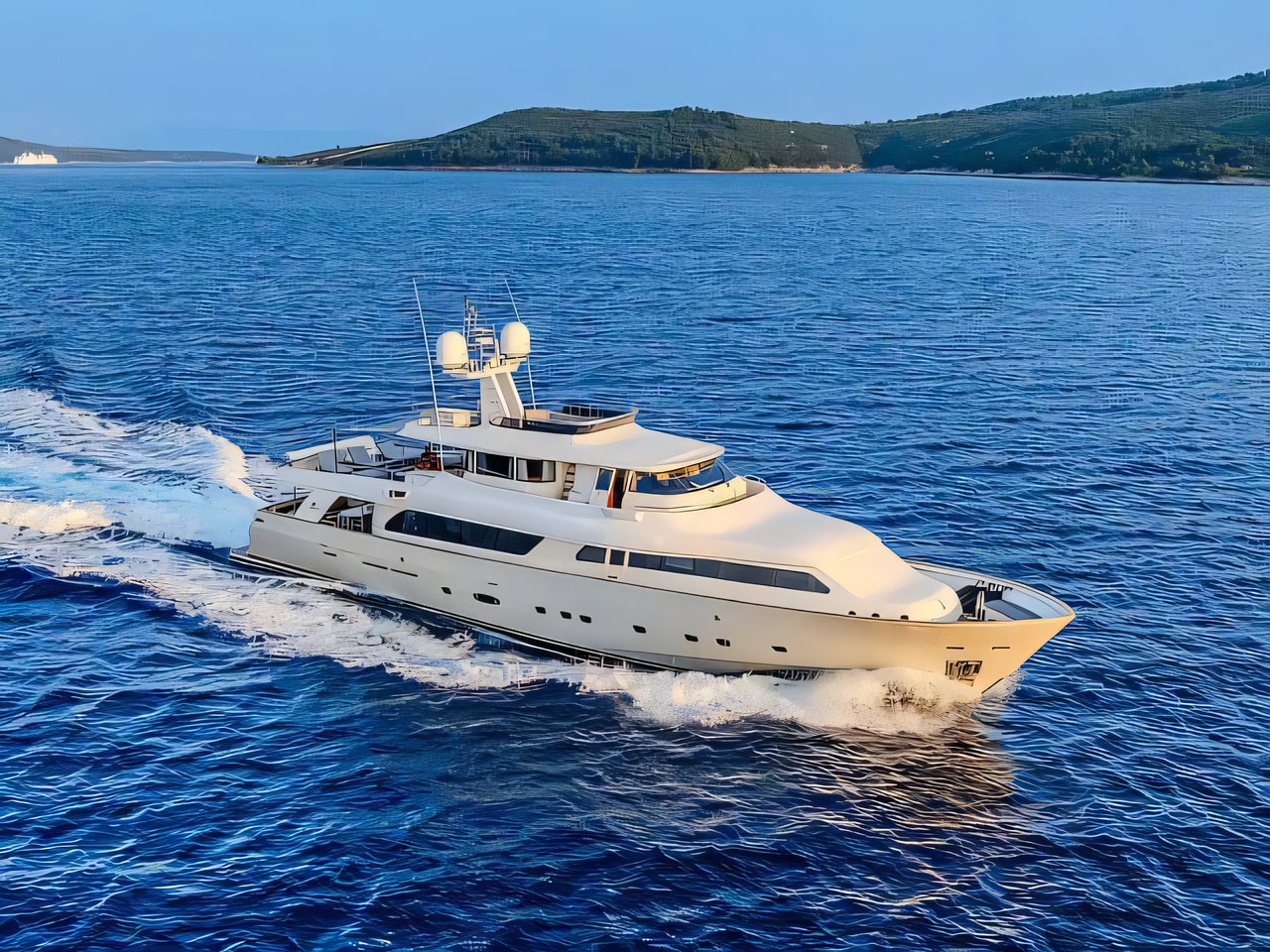 Motoryacht motor yacht for charter from Kastel Gomilica / Marina Kastela Split sailing area Croatia