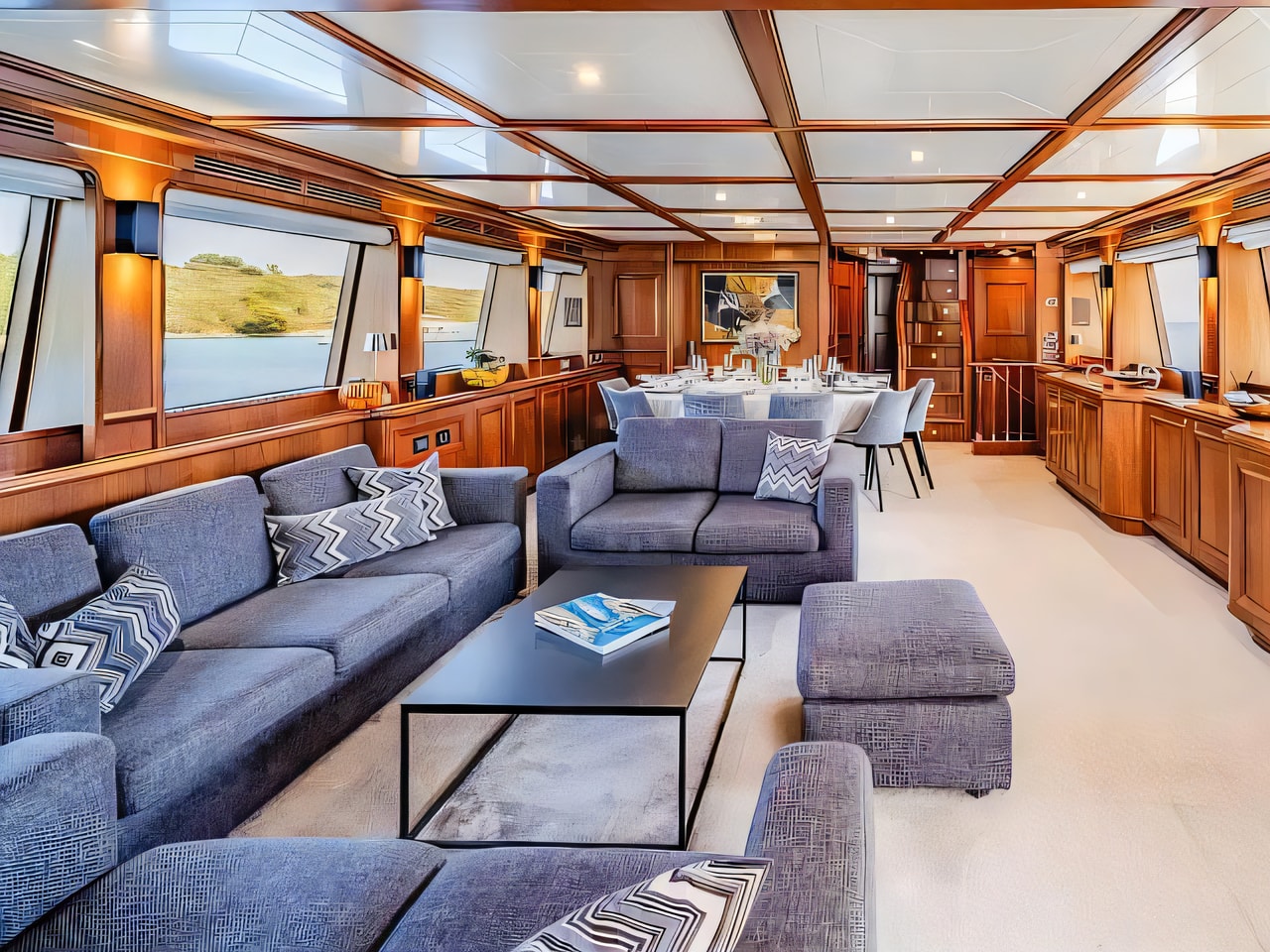 Motoryacht yacht layout 5 cabins Croatia charter