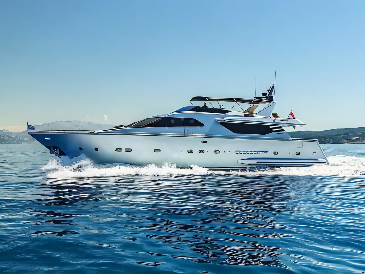 Exterior overview of Motoryacht P motoryacht for charter from Split ACI Marina in the Split sailing area Croatia