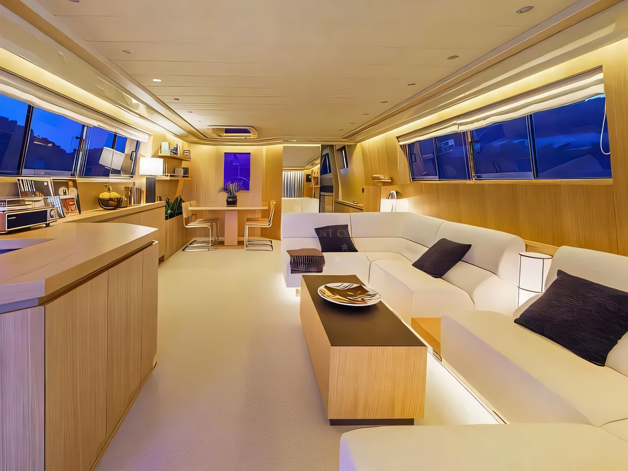 Layout of Motoryacht P motoryacht with 4 cabins Croatia yacht charter