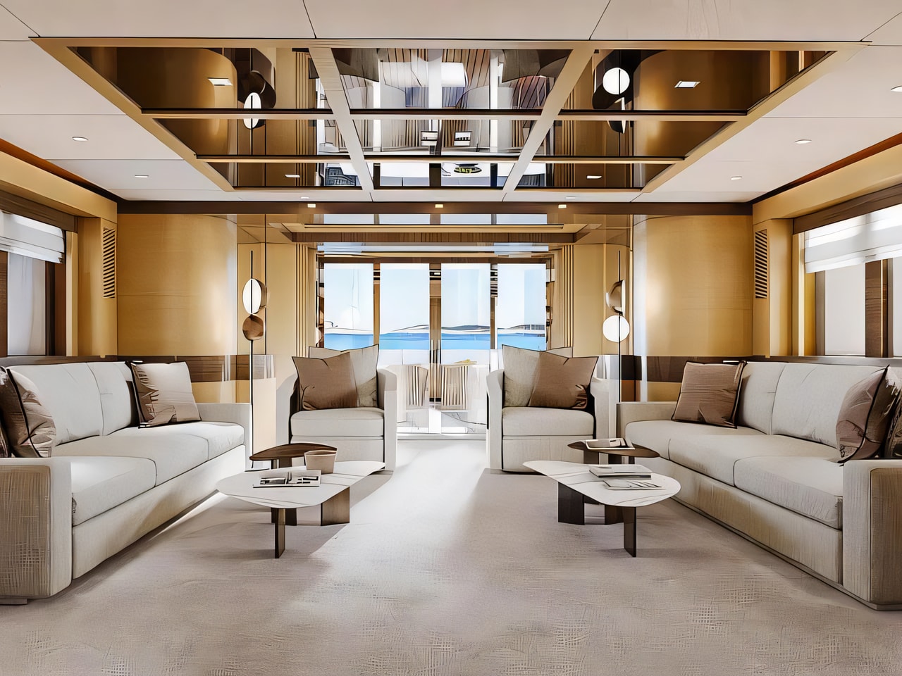 Motoryacht yacht layout 6 cabins Croatia charter